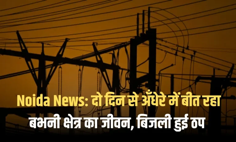 Noida News: दो दिन से अँधेरे में बीत रहा बभनी क्षेत्र का जीवन, बिजली हुई ठप
